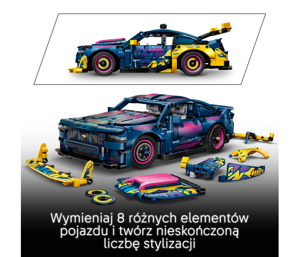 LEGO TECHNIC 42236 Warsztat tuningowy: samochód Ford Mustang GT - 1547398 - zdjęcie 6